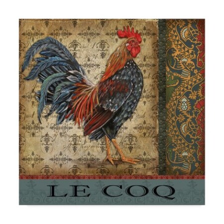 Trademark Fine Art Jean Plout 'Vintage Le Coq 4' Canvas Art, 14x14 ALI37399-C1414GG